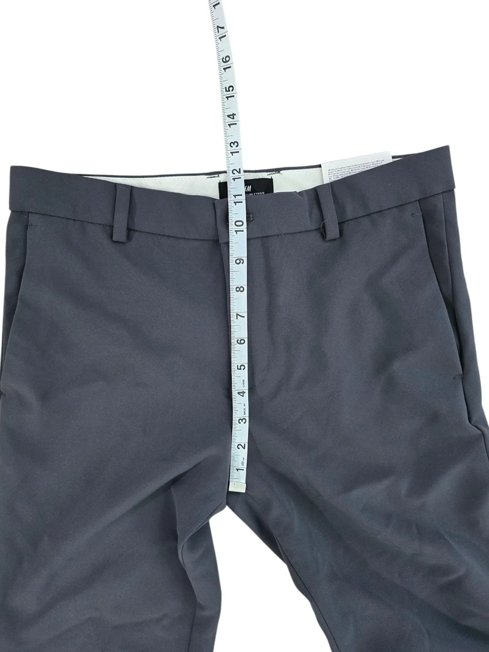H&M Men's‎ Dress Pants Size 30 Gray Slim Fit Cropped Pants